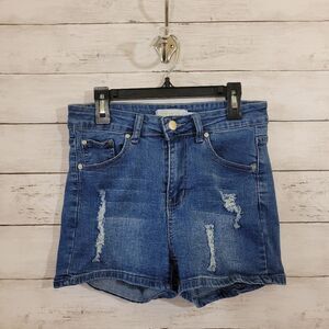 Boutique Brand Distressed Jean Shorts Beach Summer Size Tagged L Fits like Small